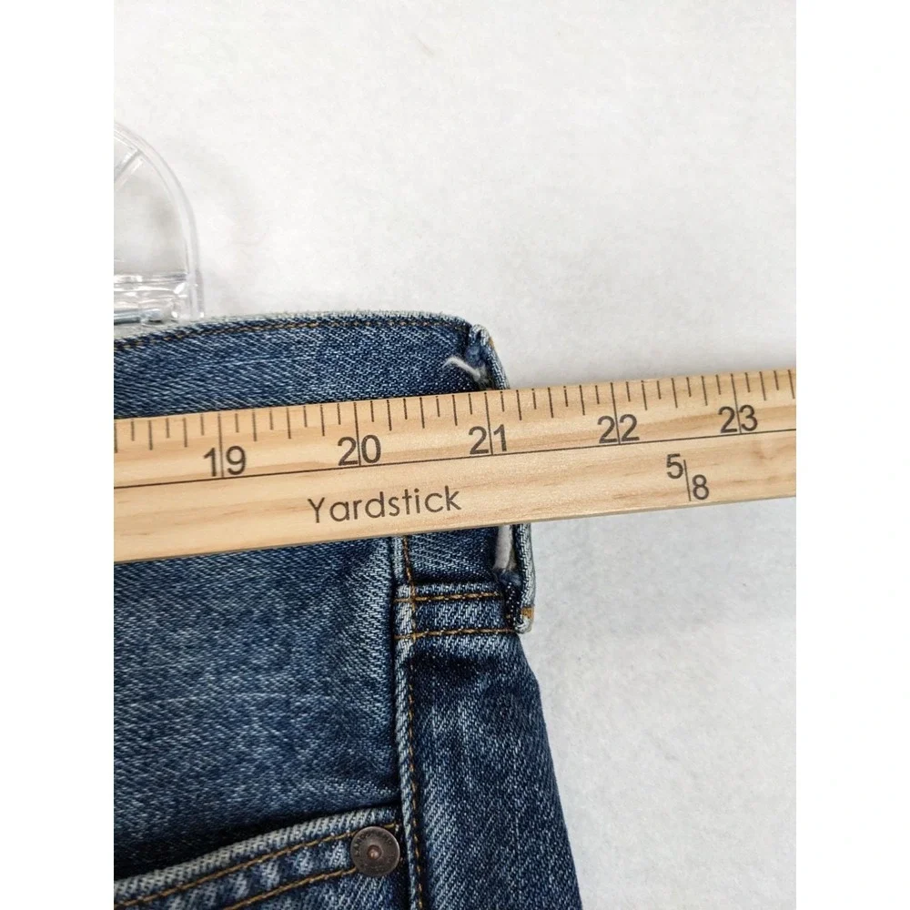 Lands End Square Rigger Mens Jeans Size 40 x 28.5 Traditional Fit Cotton Blue